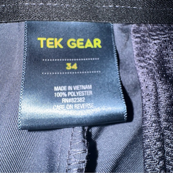 Tek Gear Men’s 34 Pants Joggers Flat Front Zipper Button Close Hidden Drawstring - Picture 7 of 10